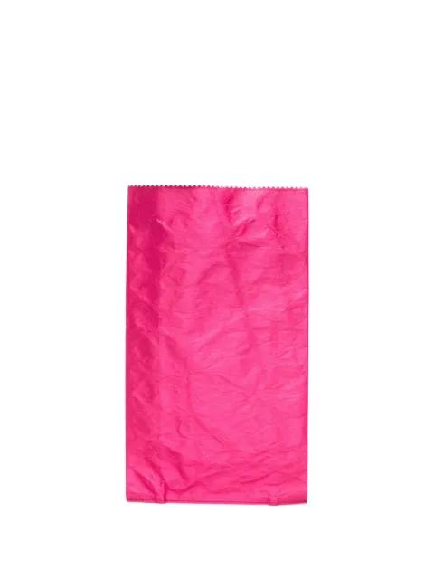 crinkled-effect clutch bag by ZILLA