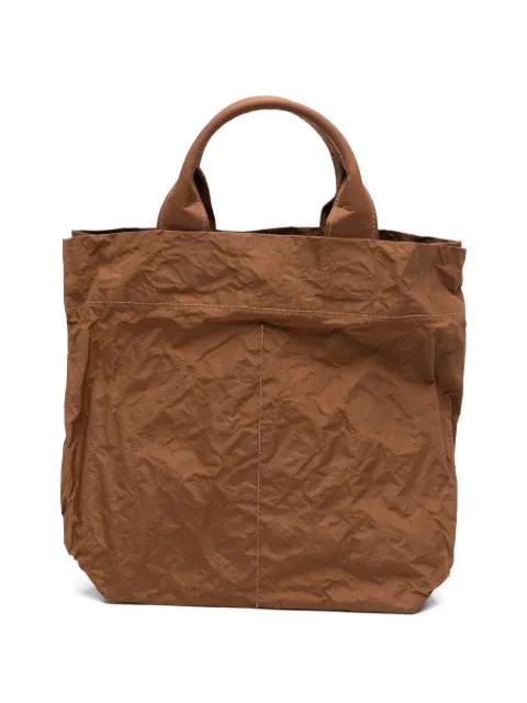 crinkled-effect tote bag by ZILLA