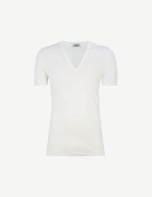 Deep v-neck t-shirt by ZIMMERLI