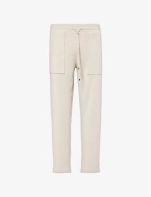 Elasticated-waist tapered-leg stretch-woven blend jogging bottoms by ZIMMERLI