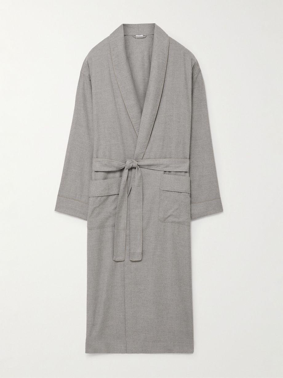 Heritage Cotton and Wool-Blend Flannel Robe by ZIMMERLI