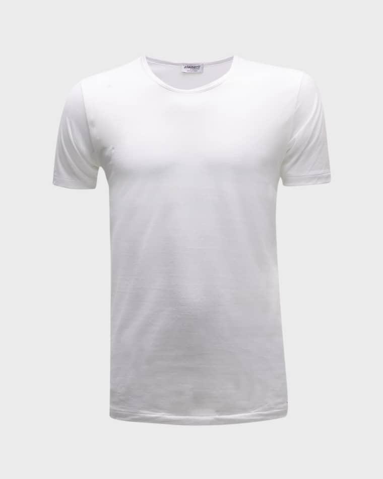 Men's Royal Classic Crew-Neck Cotton T-Shirt by ZIMMERLI