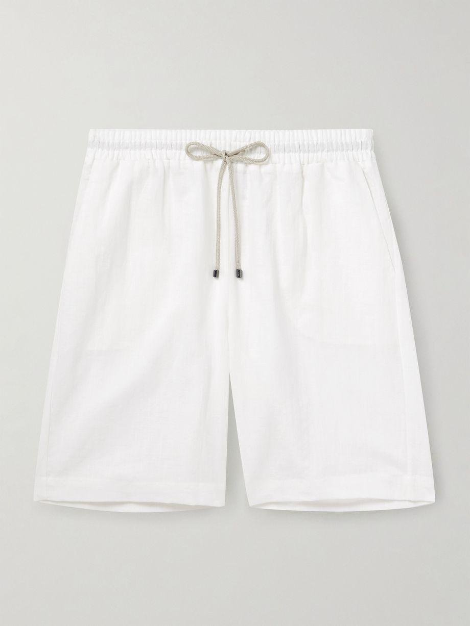 Straight-leg Linen and Cotton-Blend Drawstring Shorts by ZIMMERLI