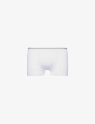Stripe-waistband cotton-blend jersey trunks by ZIMMERLI