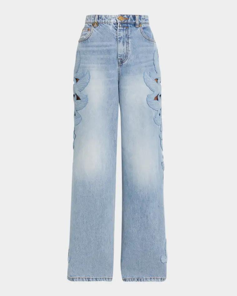 Alchemy Appliqué Relaxed Flare Jeans by ZIMMERMANN