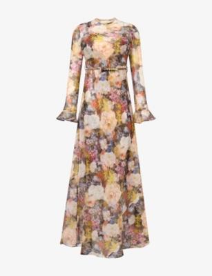 Alchemy Sheath Linen and Silk-Blend Maxi Dress by ZIMMERMANN