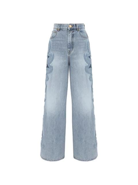 Alchemy applique cut-out embroidered jeans by ZIMMERMANN