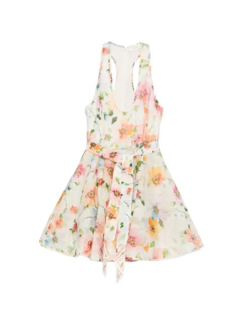 Alchemy floral-print mini dress by ZIMMERMANN