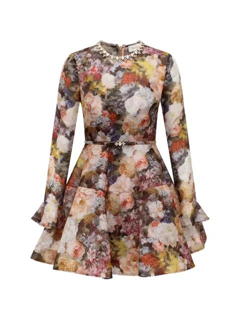 Alchemy floral-print mini dress by ZIMMERMANN