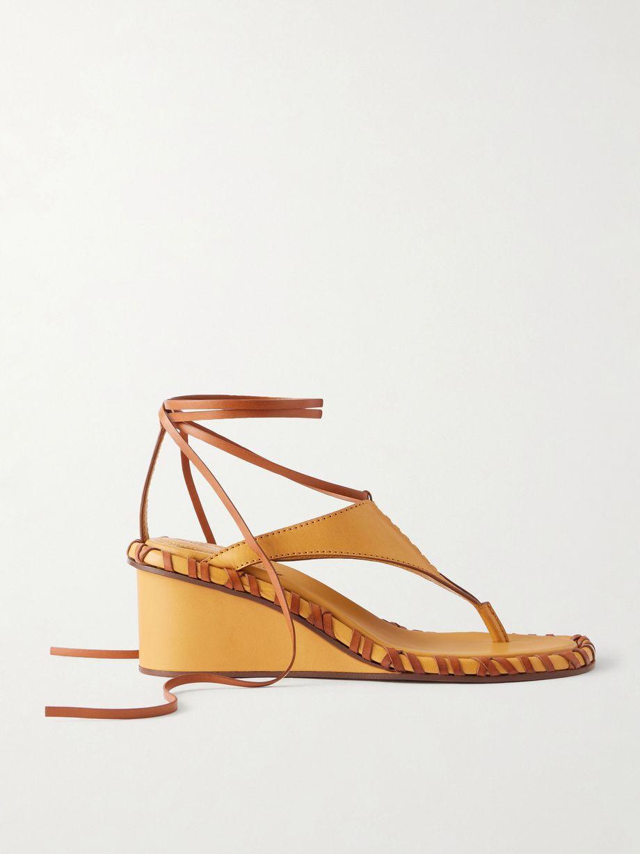 Alchemy leather wedge thong sandals by ZIMMERMANN