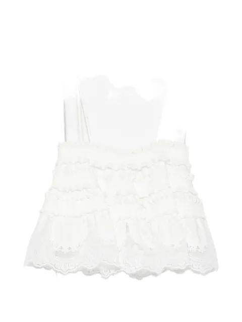 Alchemy ruffled-lace top by ZIMMERMANN