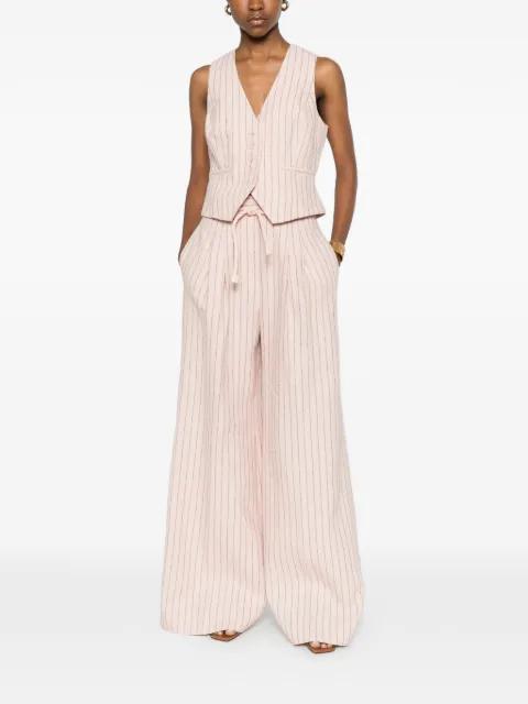 Alchemy striped buttoned waistcoat by ZIMMERMANN