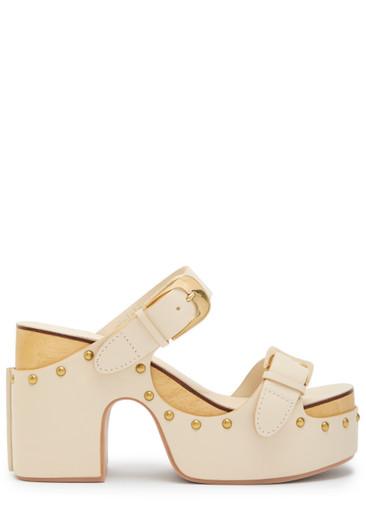 Alight 100 leather mules by ZIMMERMANN