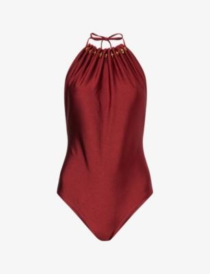 Aster Bead-Embellished Swimsuit by ZIMMERMANN