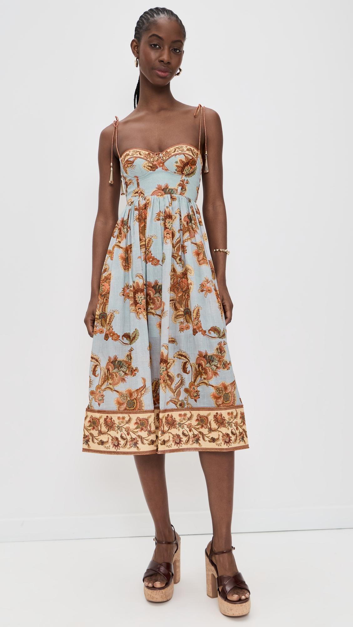 Aster Corset Midi Dress by ZIMMERMANN