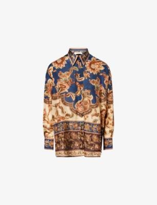 Aster Printed Silk Shirt by ZIMMERMANN