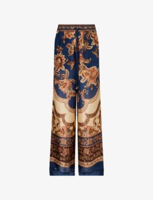 Aster Wide-Leg Silk Trousers by ZIMMERMANN