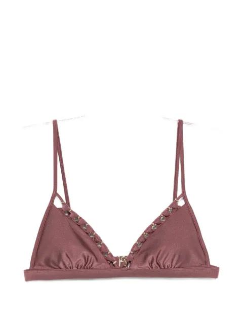 Aster bead-embellished bikini top by ZIMMERMANN
