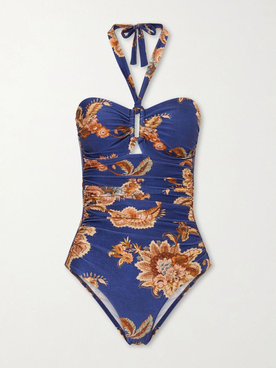Aster floral-print swimsuit by ZIMMERMANN