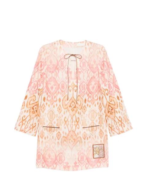 Aster ikat-print dress by ZIMMERMANN