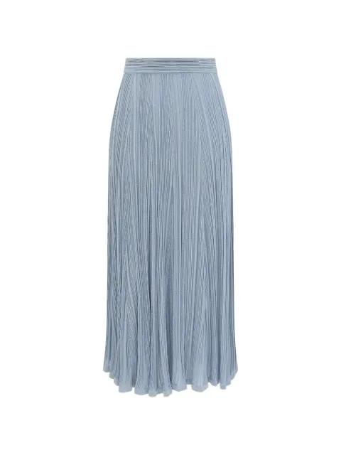 Aster metallic-knit skirt by ZIMMERMANN