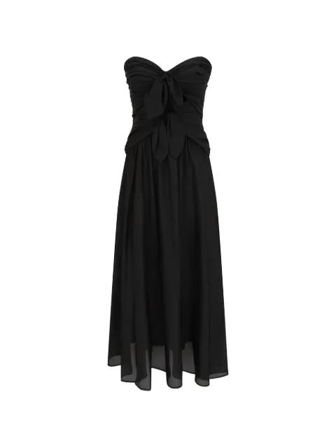 Aster tie-detail midi dress by ZIMMERMANN