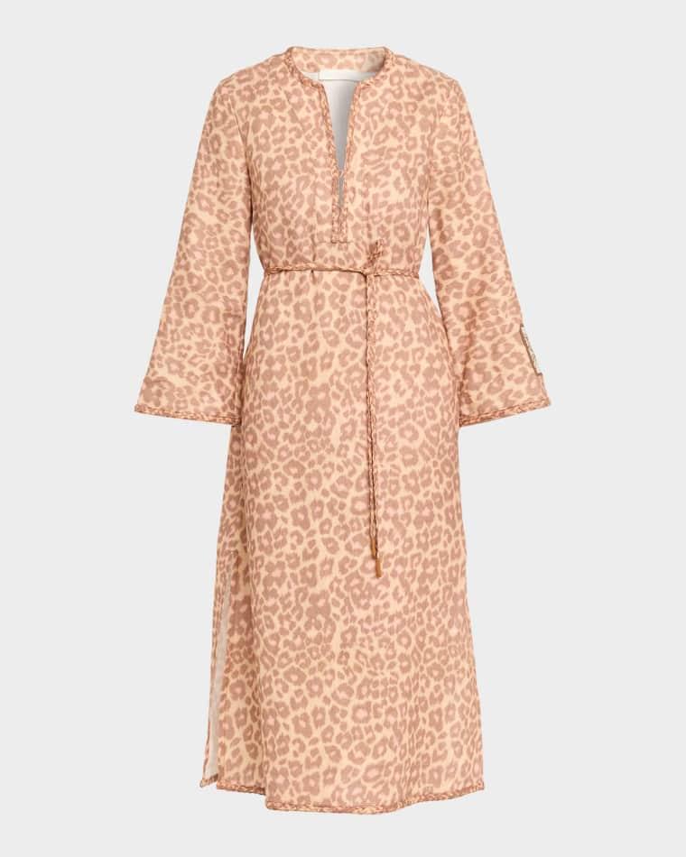 Awaken Braid-Trim Midi Dress by ZIMMERMANN