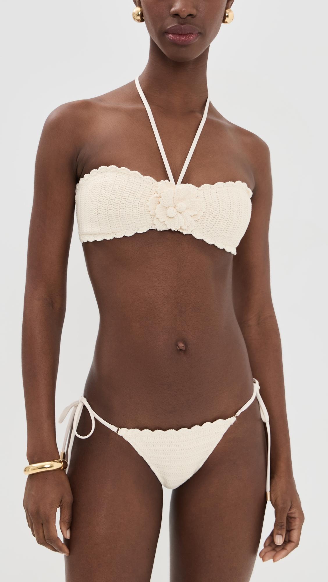 Awaken Crochet Flower Bikini Set by ZIMMERMANN