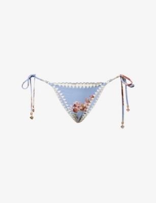 Awaken Tie-Side Bikini Bottoms by ZIMMERMANN