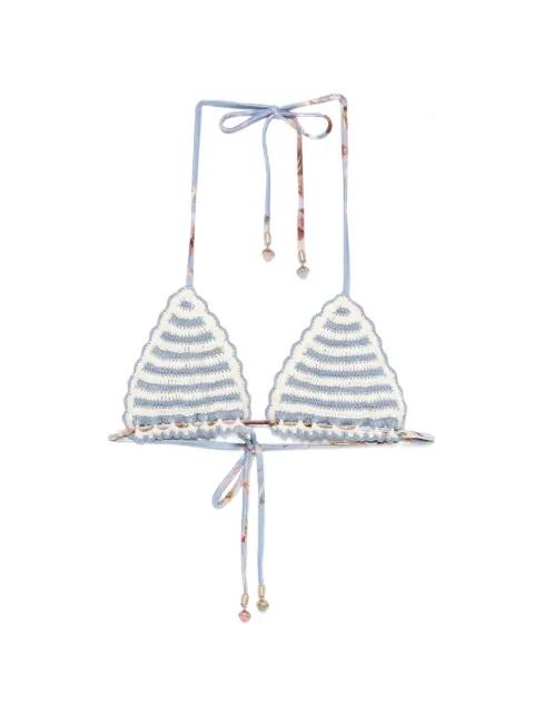 Awaken crochet bikini top by ZIMMERMANN