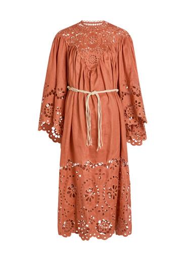 Awaken embroidered woven yoki maxi dress by ZIMMERMANN