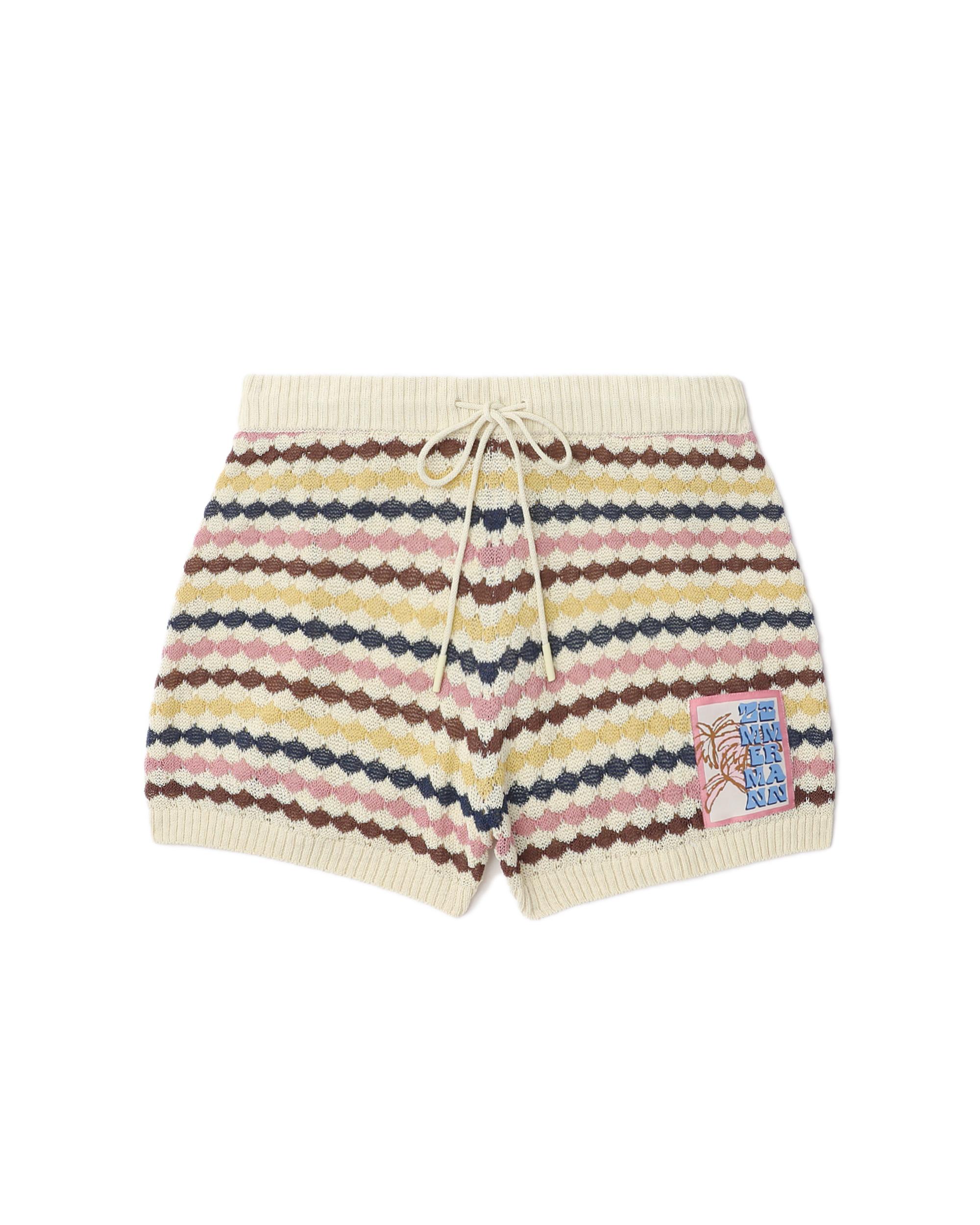 Awaken scallop knit shorts by ZIMMERMANN