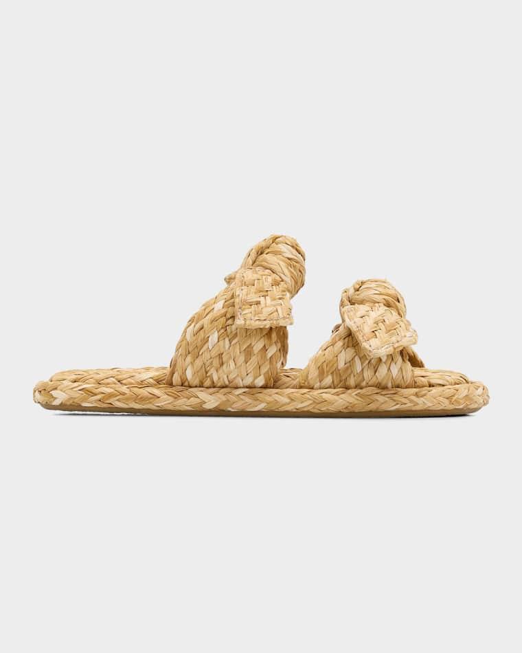 Carousel Raffia Slide Sandals by ZIMMERMANN
