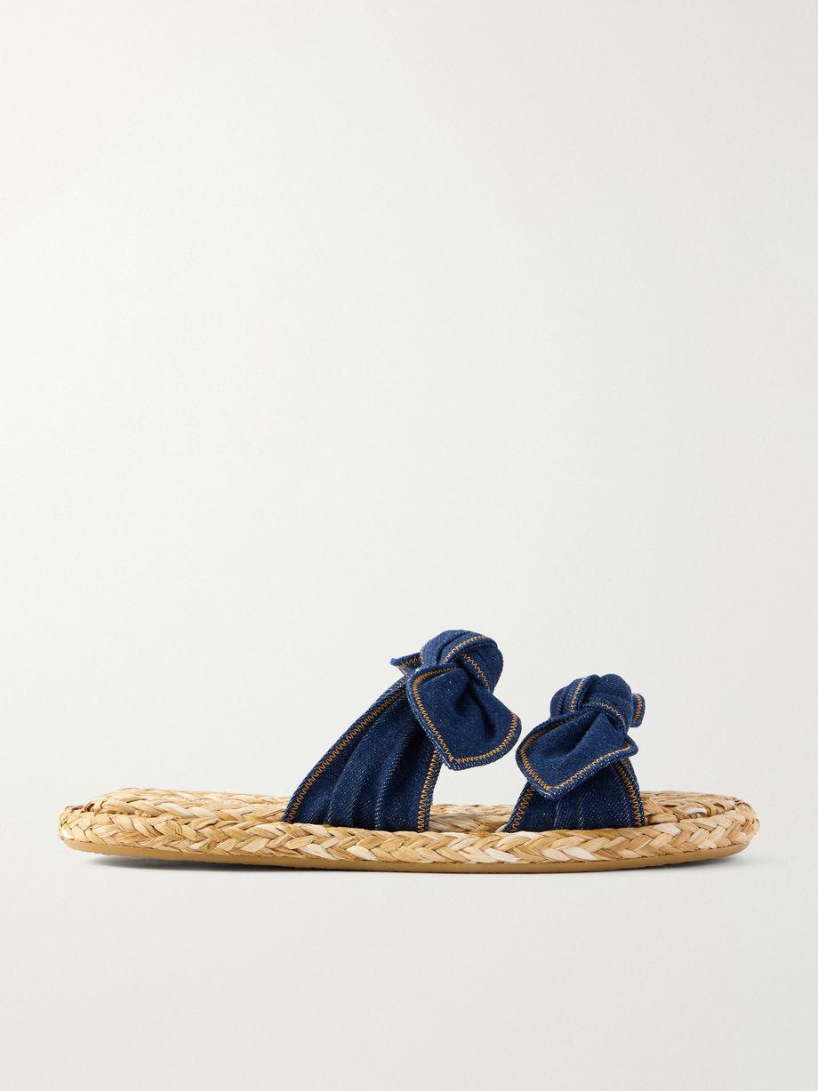 Carousel denim slides by ZIMMERMANN