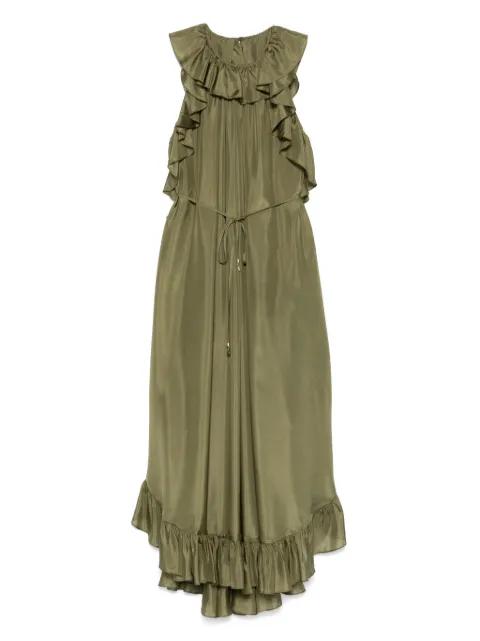Cascadian ruffle-trim midi dress by ZIMMERMANN