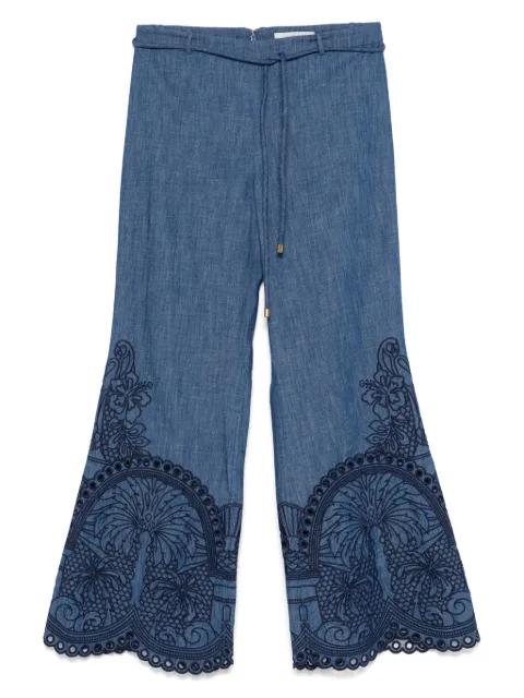 Coco embroidered trousers by ZIMMERMANN