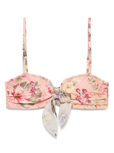 Coco scarf tie bikini top by ZIMMERMANN