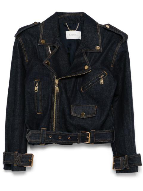 Crush biker jacket by ZIMMERMANN