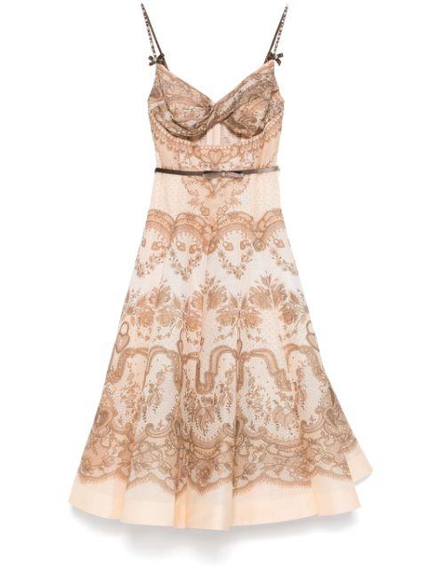 Crush midi dress by ZIMMERMANN