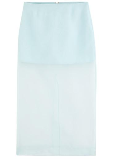 Crush silk-organza midi skirt by ZIMMERMANN