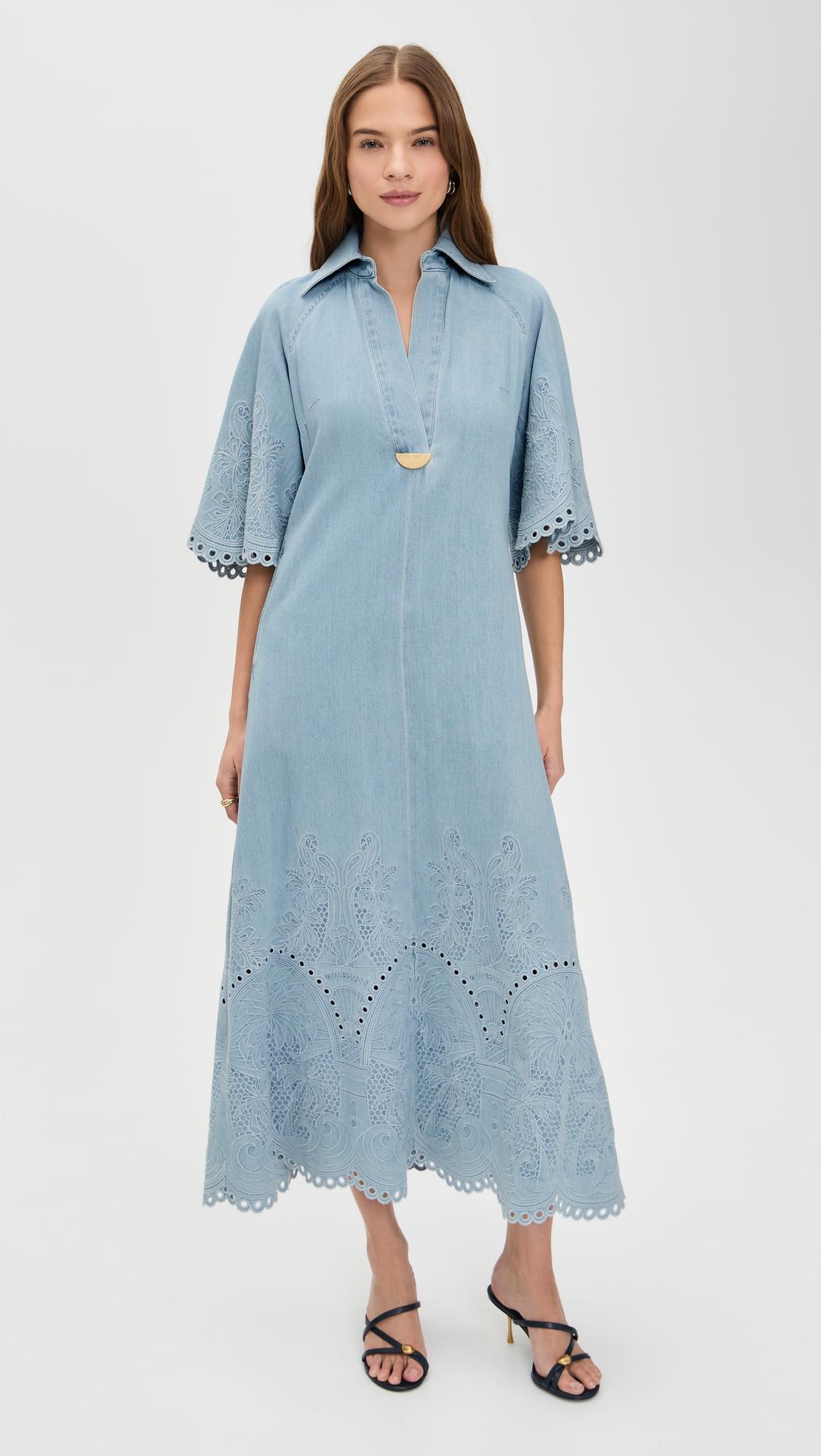 Daylight Denim Midi Dress by ZIMMERMANN