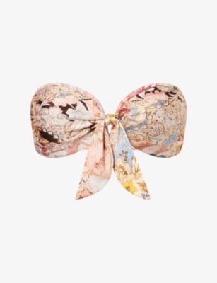 Daylight Floral-Print Bandeau Bikini Top by ZIMMERMANN