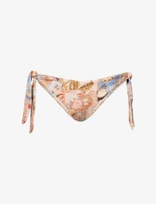 Daylight Printed Bikini Bottoms by ZIMMERMANN