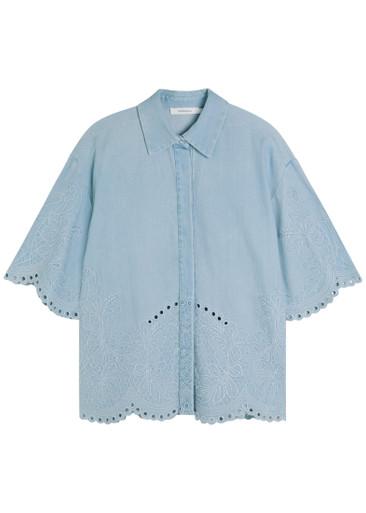 Daylight embroidered denim shirt by ZIMMERMANN