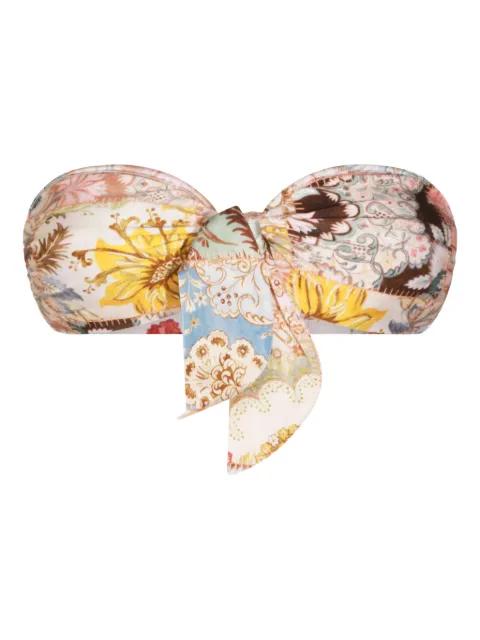 Daylight fixed-knot bikini top by ZIMMERMANN