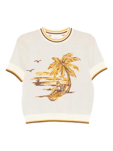 Daylight jacquard T-shirt by ZIMMERMANN