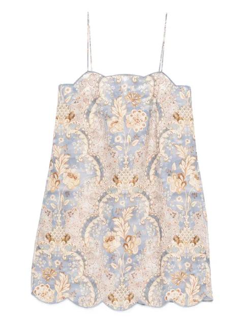 Daylight scallop mini dress by ZIMMERMANN