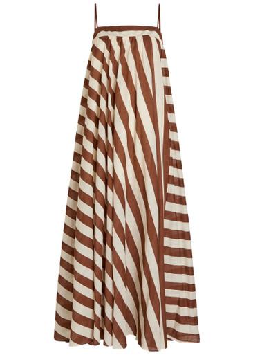 Daylight striped cotton maxi dress by ZIMMERMANN