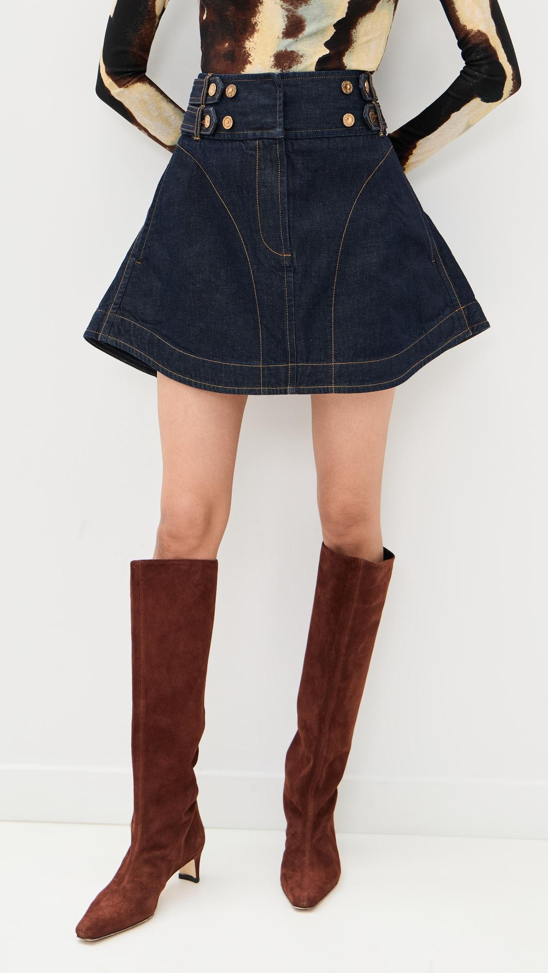 Denim Cargo Miniskirt by ZIMMERMANN