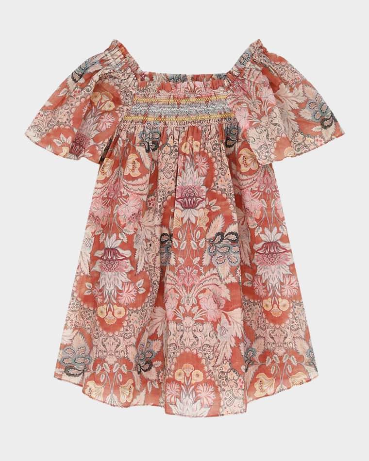 Girl's Daylight Frill-Trim Sleeveless Knit Top, Size 1-12 by ZIMMERMANN